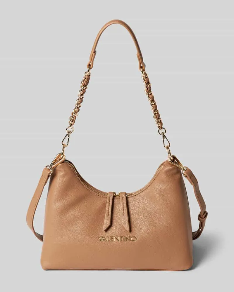 Valentino Garavani Handtasche mit Label-Applikation Modell 'ARCADIA Camel