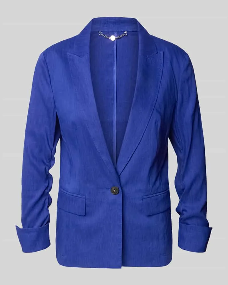 Marc Cain Blazer aus Leinen-Mix mit Reverskragen Royal