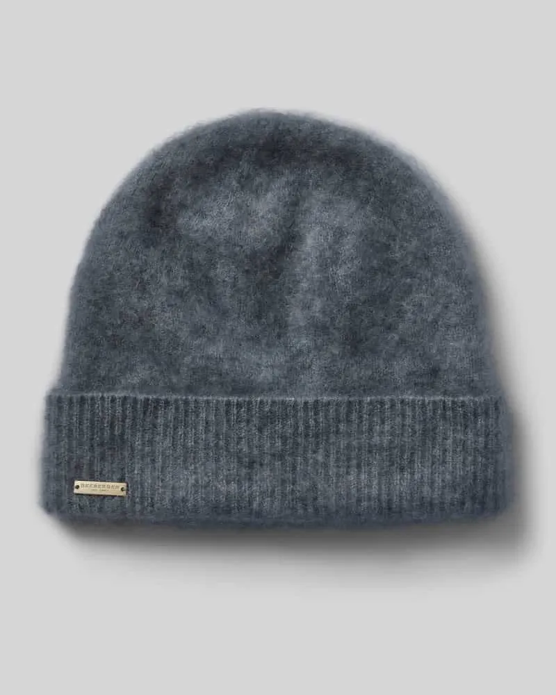 Seeberger Beanie aus reinem Kaschmir Mittelgrau
