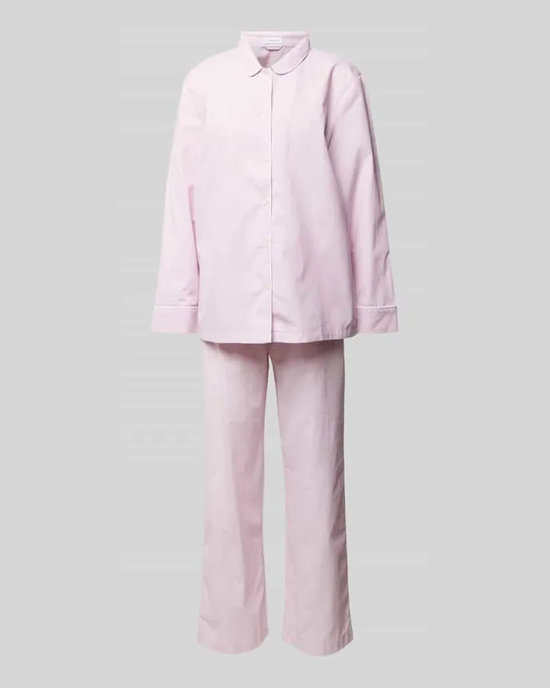 Seidensticker Pyjama mit Knopfleiste Rosa
