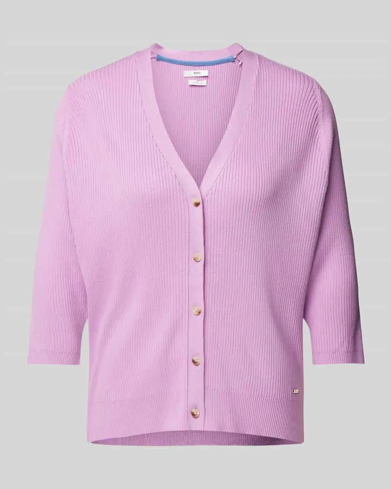 Brax Cardigan in Ripp-Optik Modell 'Style.Alice Pink