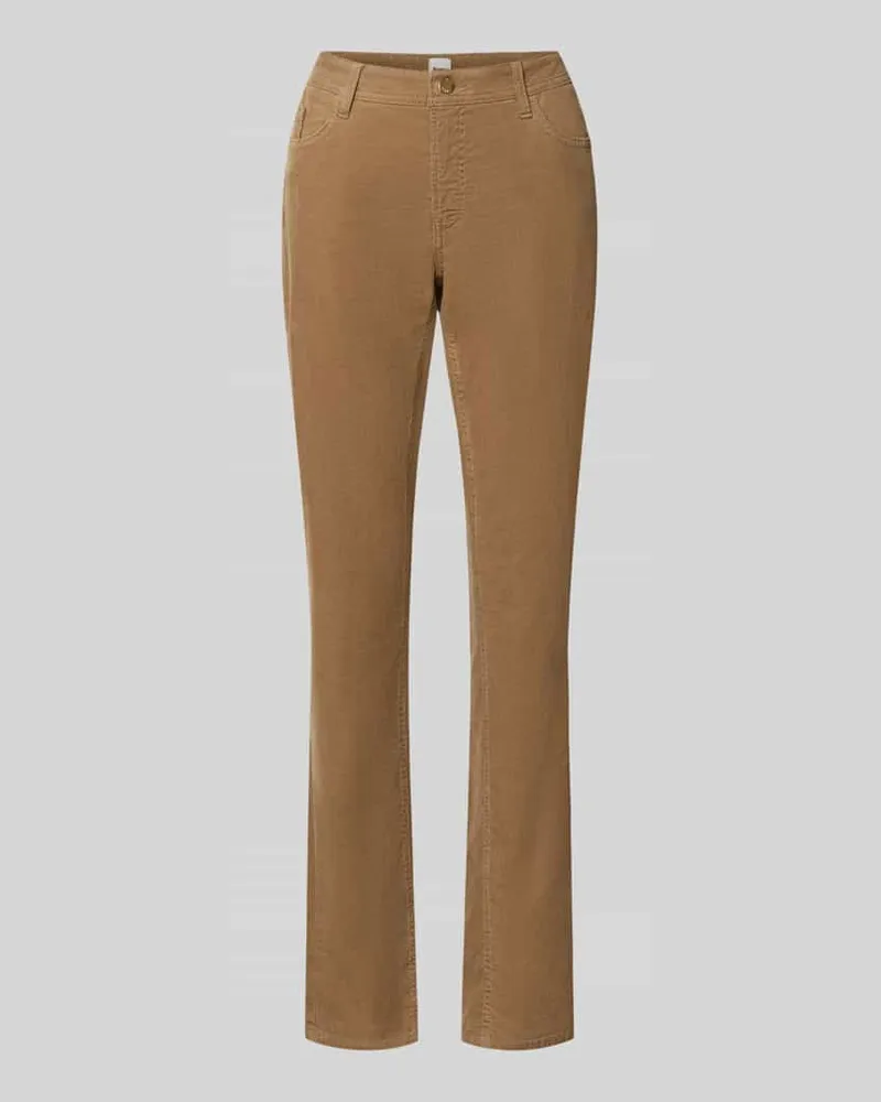 Brax Schmale Hose aus Baumwoll-Mix Modell 'MARY Beige
