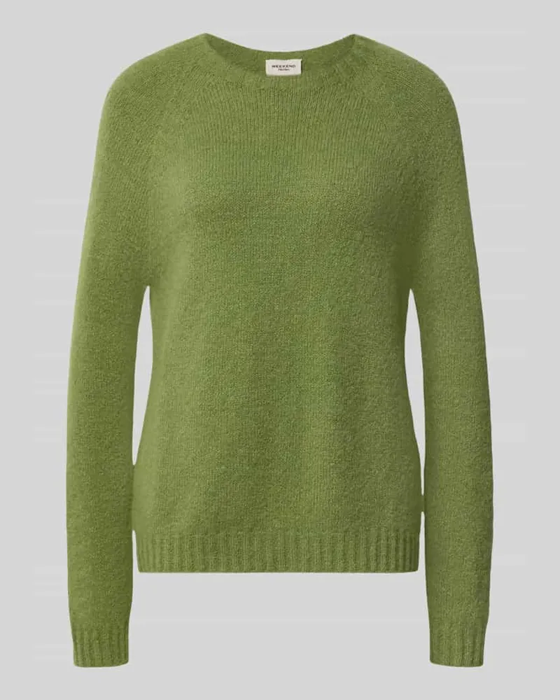 Max Mara Regular Fit Pullover aus Alpaka-Mix Modell 'GHIACCI Gruen