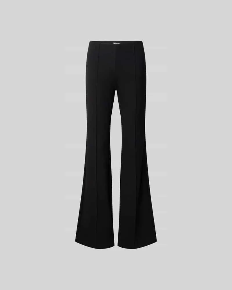 Filippa K Flared Stoffhose mit elastischem Bund Black