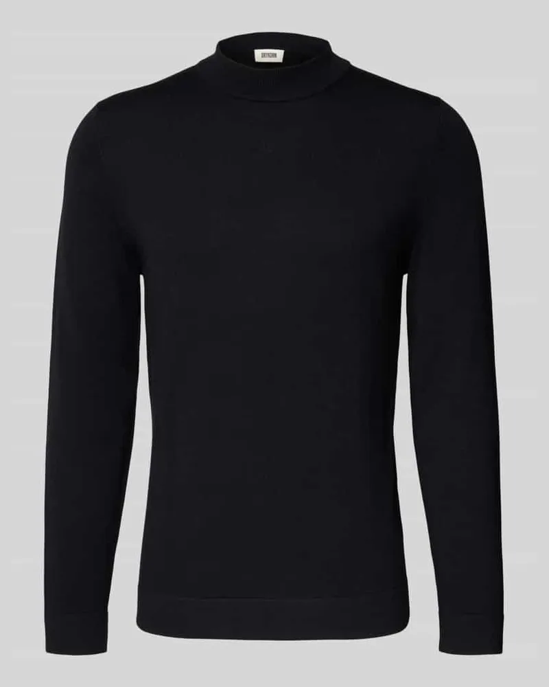 Drykorn Strickpullover aus Schurwolle Modell 'ARWON Black