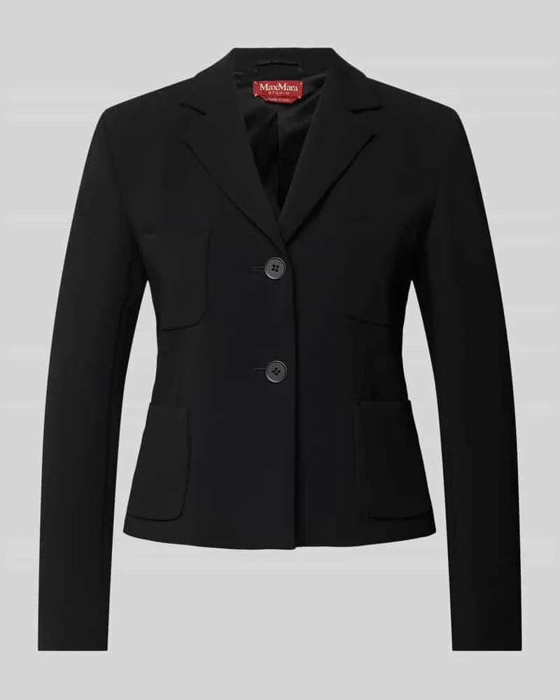 Max Mara Blazer mit Eingrifftaschen Black