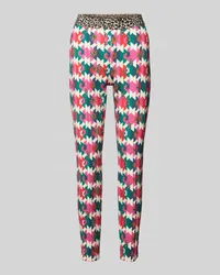 Marc Cain Leggings mit Allover-Muster Pink