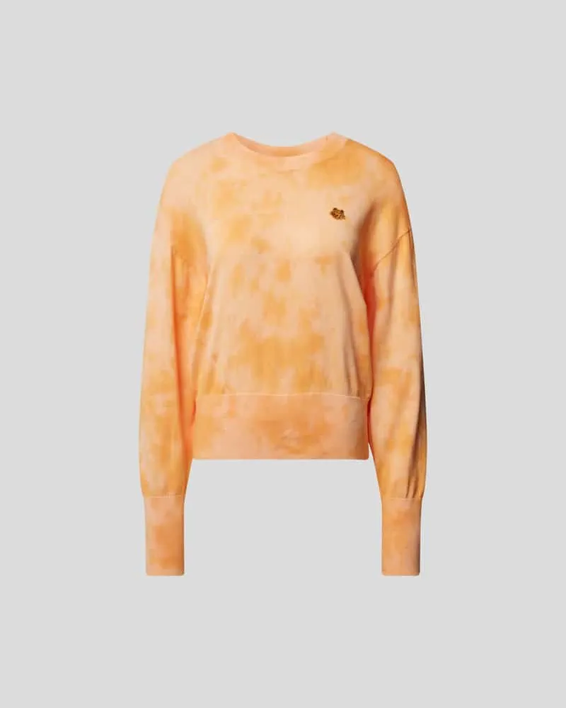 Kenzo Sweatshirt im Batik-Look Orange