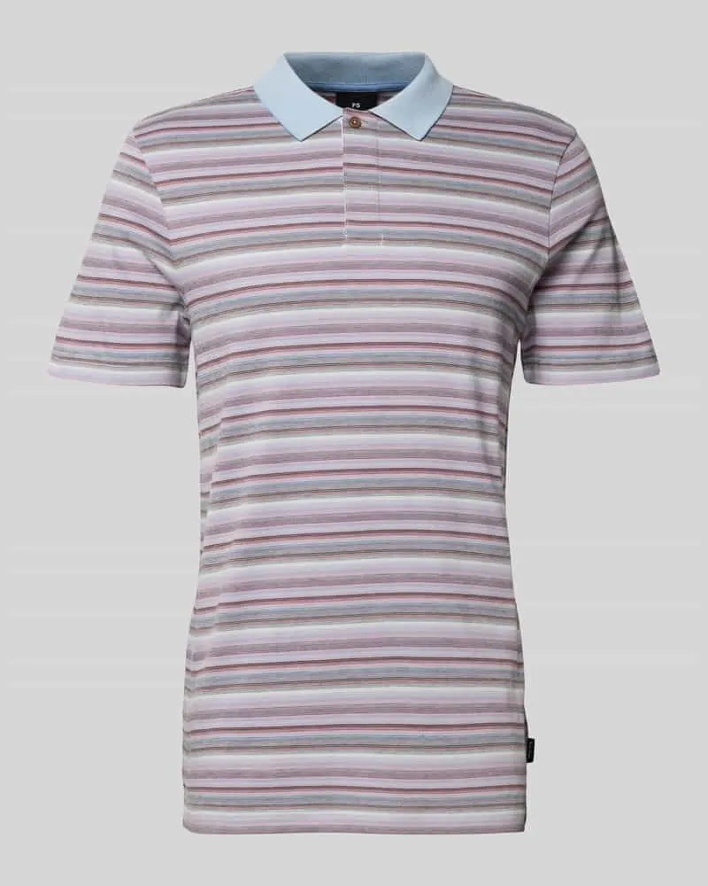 Paul Smith Poloshirt mit kurzer Knopfleiste Pink