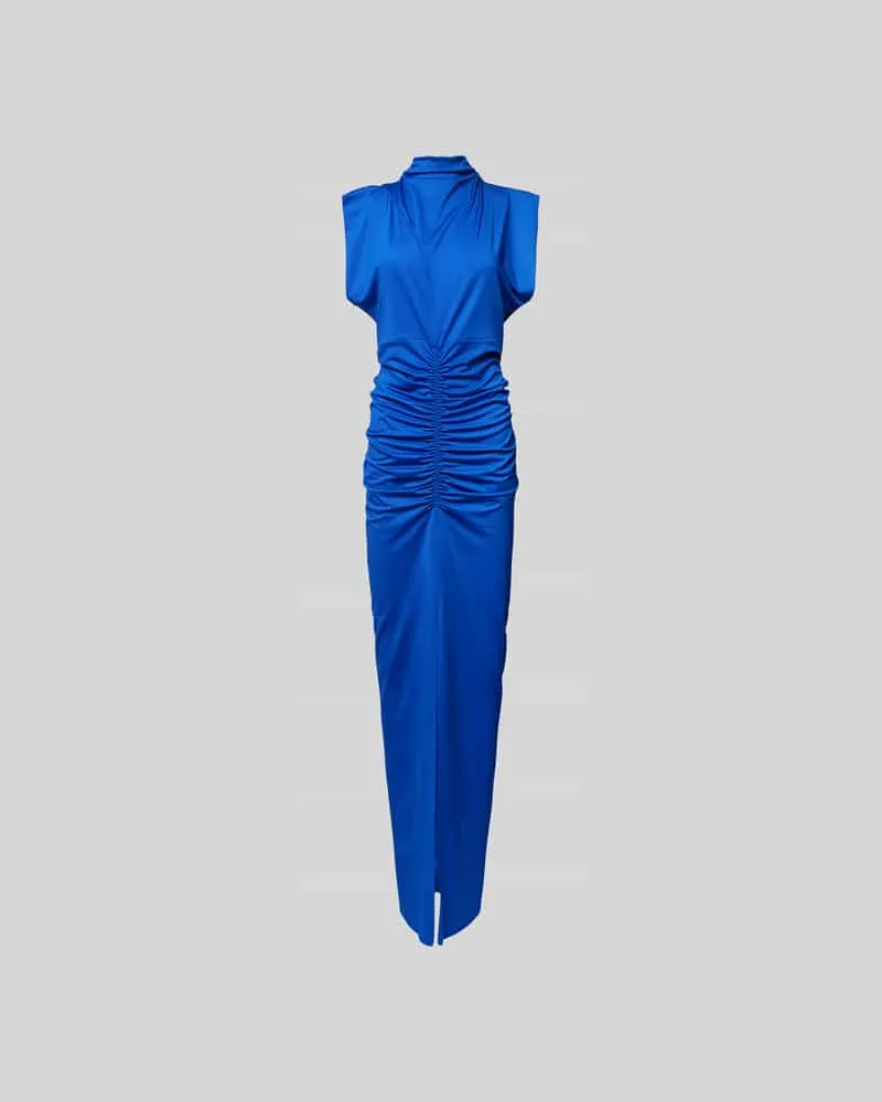 Victoria Beckham Maxikleid mit Raffungen Bleu