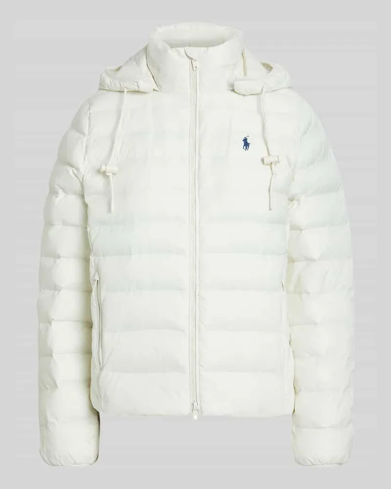Ralph Lauren Steppjacke mit Kapuze Ecru