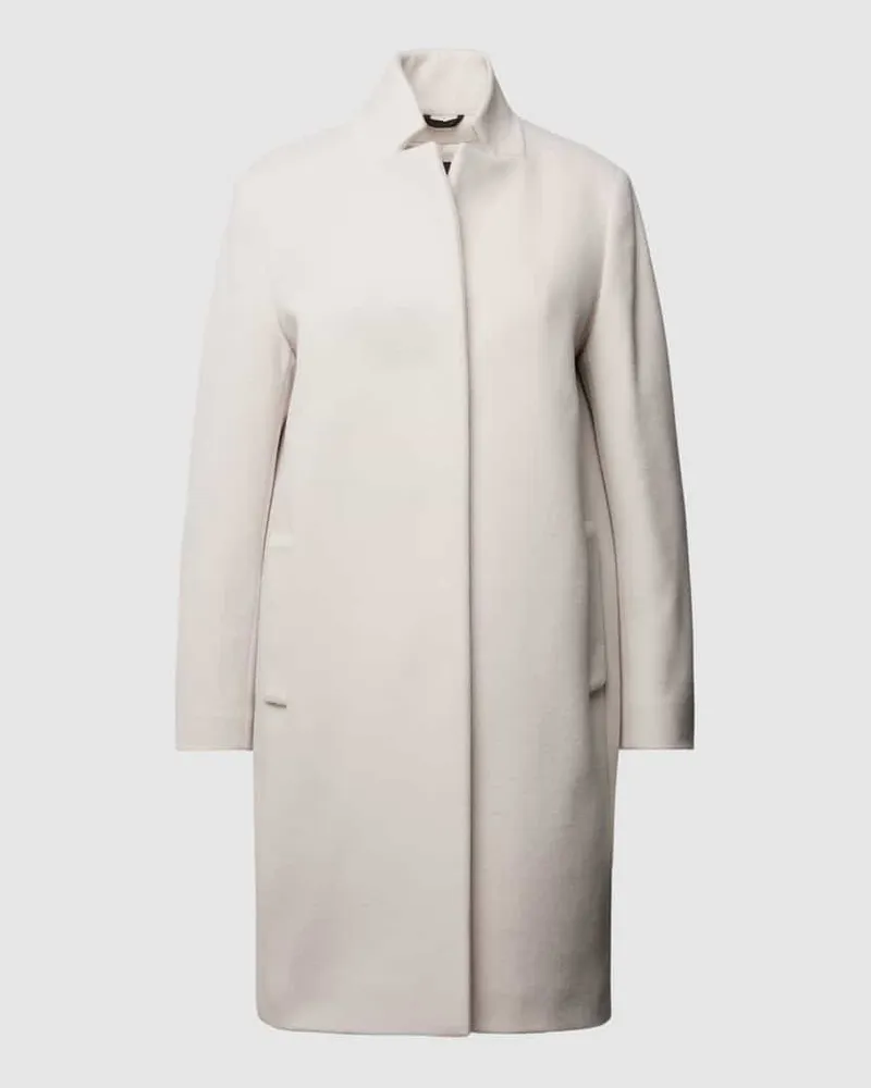 Cinzia Rocca Wollmantel mit Kaschmir-Anteil Offwhite