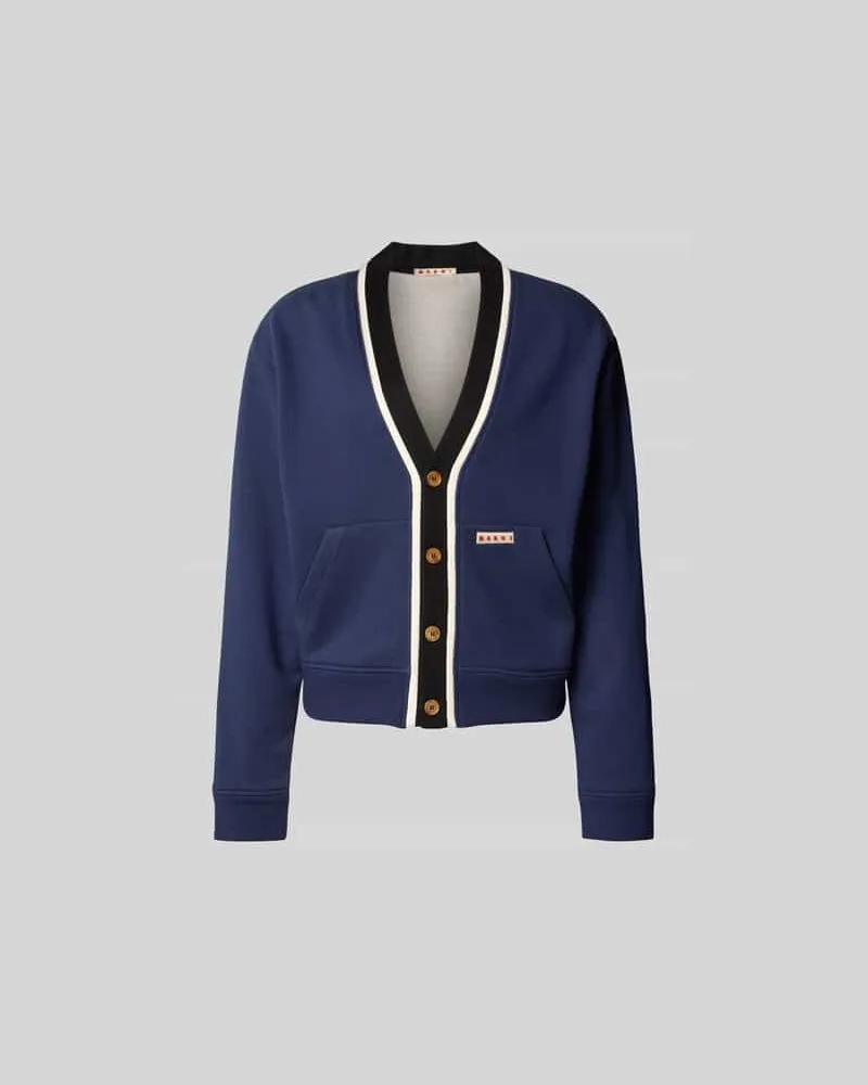 Marni Sweatjacke mit Knopfleiste Blau