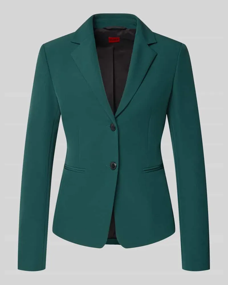 HUGO BOSS Slim Fit Kurzblazer mit 2-Knopf-Verschluss Modell 'AGONIA Dunkelgruen