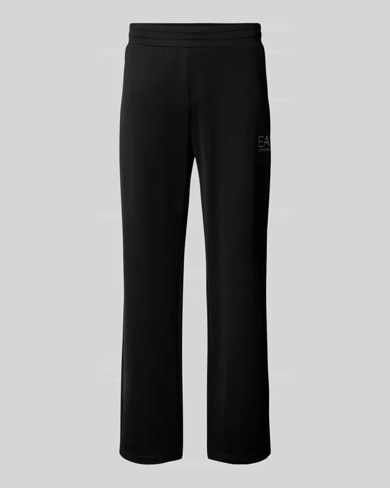 EA7 Sweatpants mit elastischem Bund Black