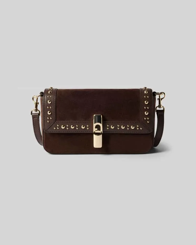 Furla Crossbody Bag aus echtem Leder Modell 'Iride Dunkelbraun