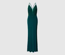Abendkleid mit Ziersteinbesatz