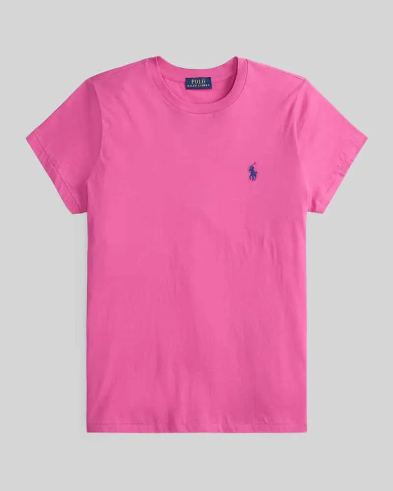 Ralph Lauren T-Shirt mit Label-Stitching Pink