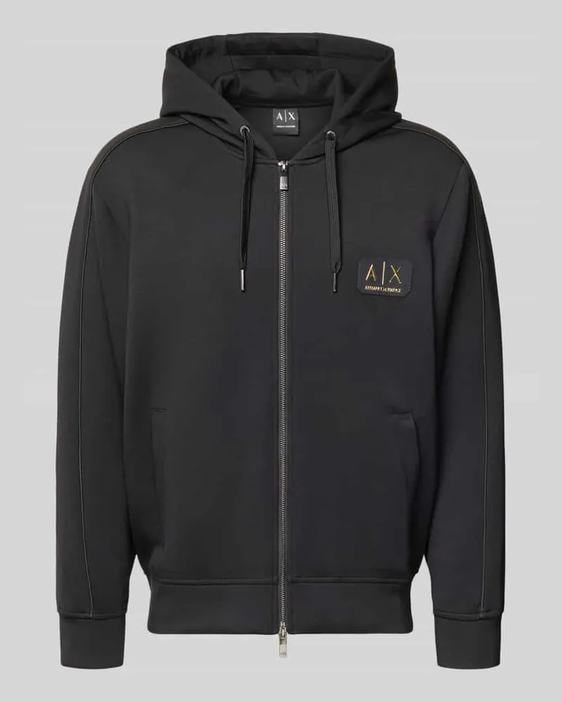 Armani Exchange Sweatjacke mit Zweiwege-Reißverschluss Black