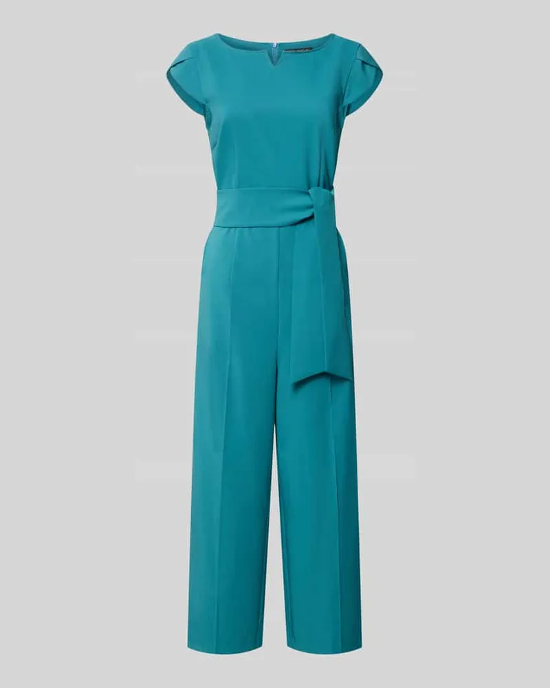 Betty Barclay Regular Fit Jumpsuit mit Bindegürtel Petrol