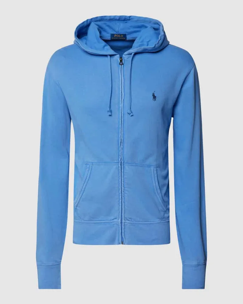 Ralph Lauren Sweatjacke aus reiner Baumwolle Blau