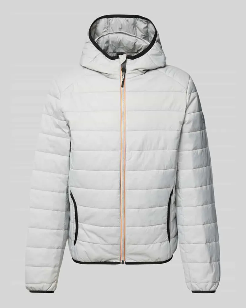 ECOALF Steppjacke mit Kapuze Modell 'ATLANTICOALF Silber