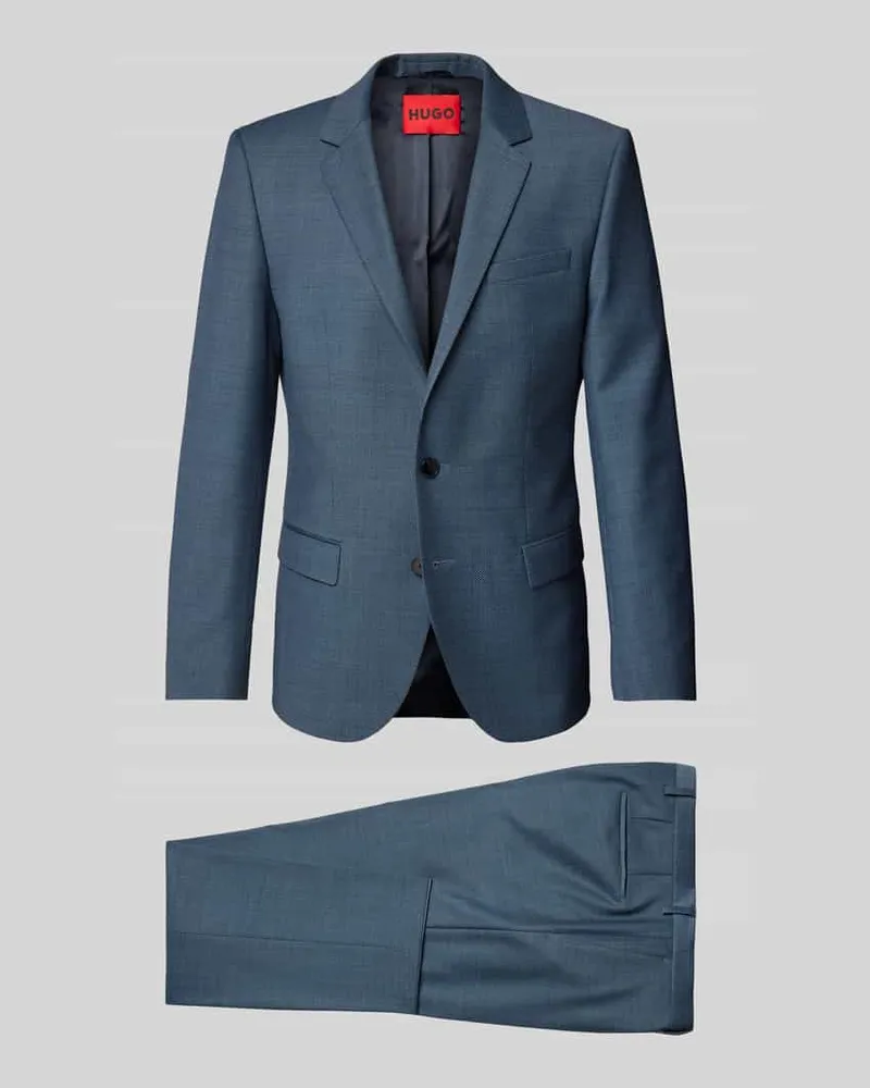 HUGO BOSS Slim Fit Anzug mit Schurwoll-Anteil Modell 'HENRY/GETLIN232X Hellblau