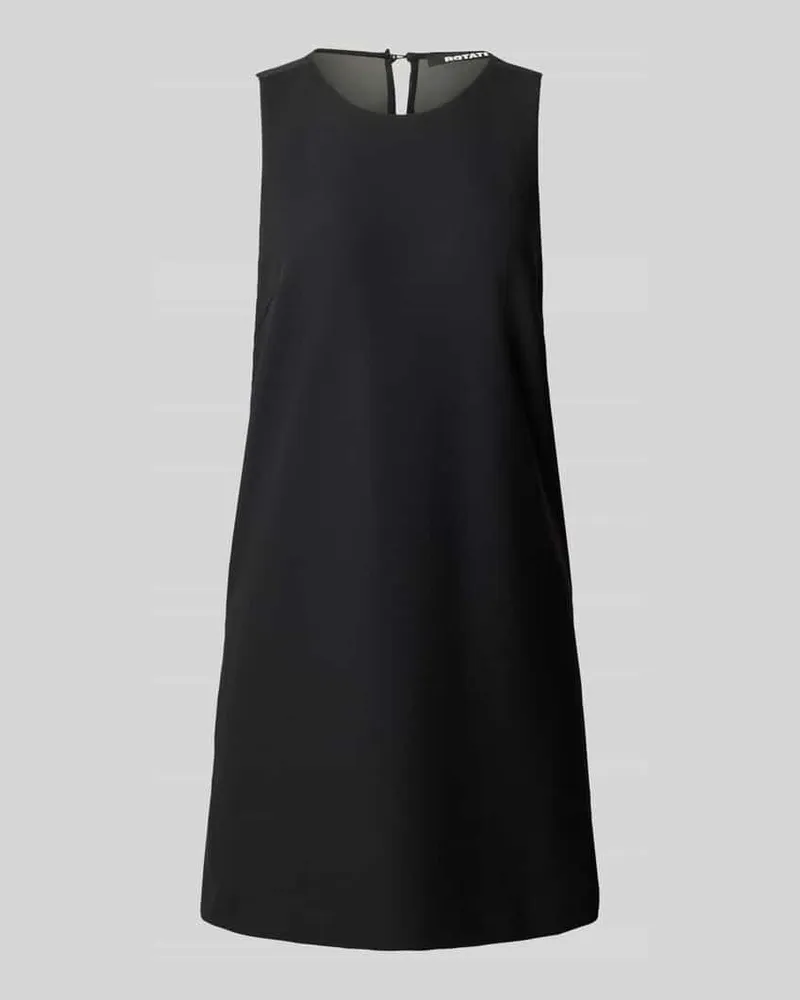 ROTATE Birger Christensen Relaxed Fit Kleid in Knielänge Black