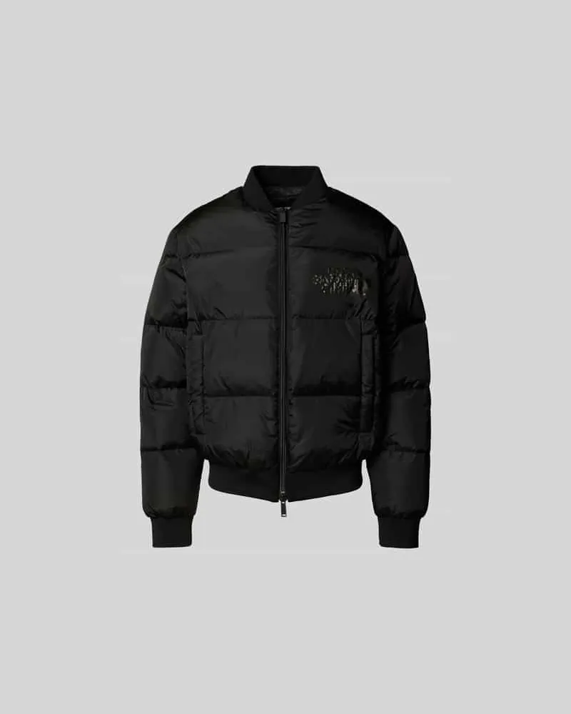 Dsquared2 Bomberjacke mit Logo-Print Black