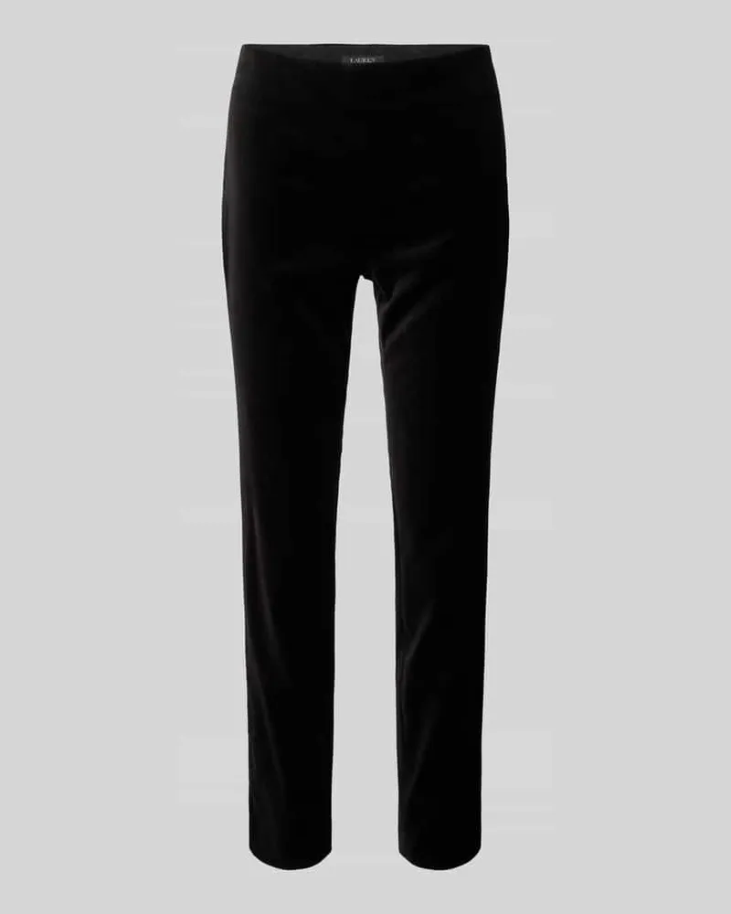Ralph Lauren Regular Fit Hose mit seitlichem Reißverschluss Modell 'KESLINA Black