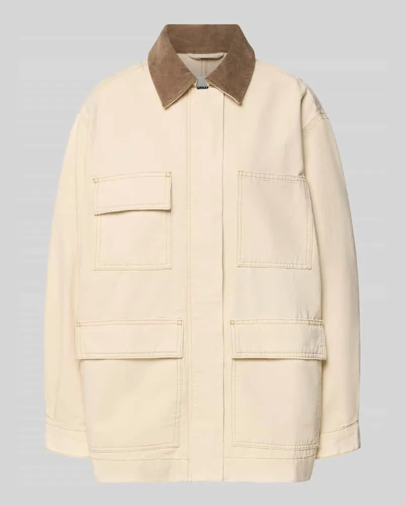 Armedangels Oversized Jeansjacke aus reiner Baumwolle Modell 'WORKWEAR CANVAS Offwhite