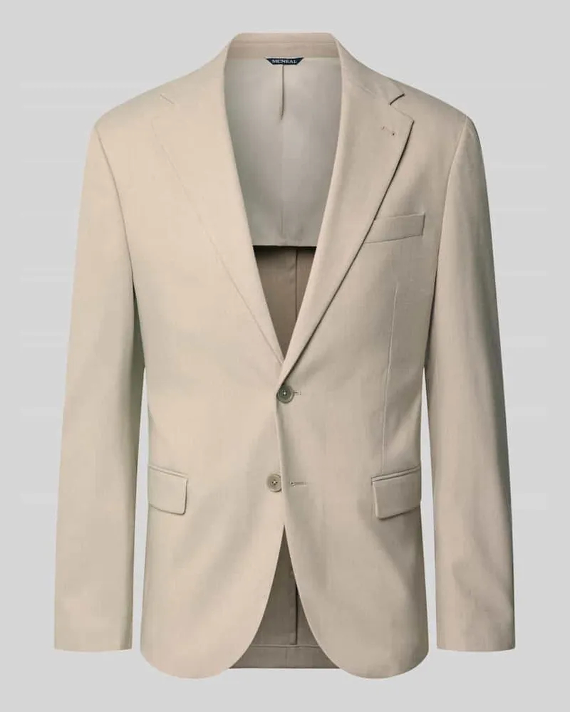McNeal Slim Fit Sakko in Flanell-Optik Beige