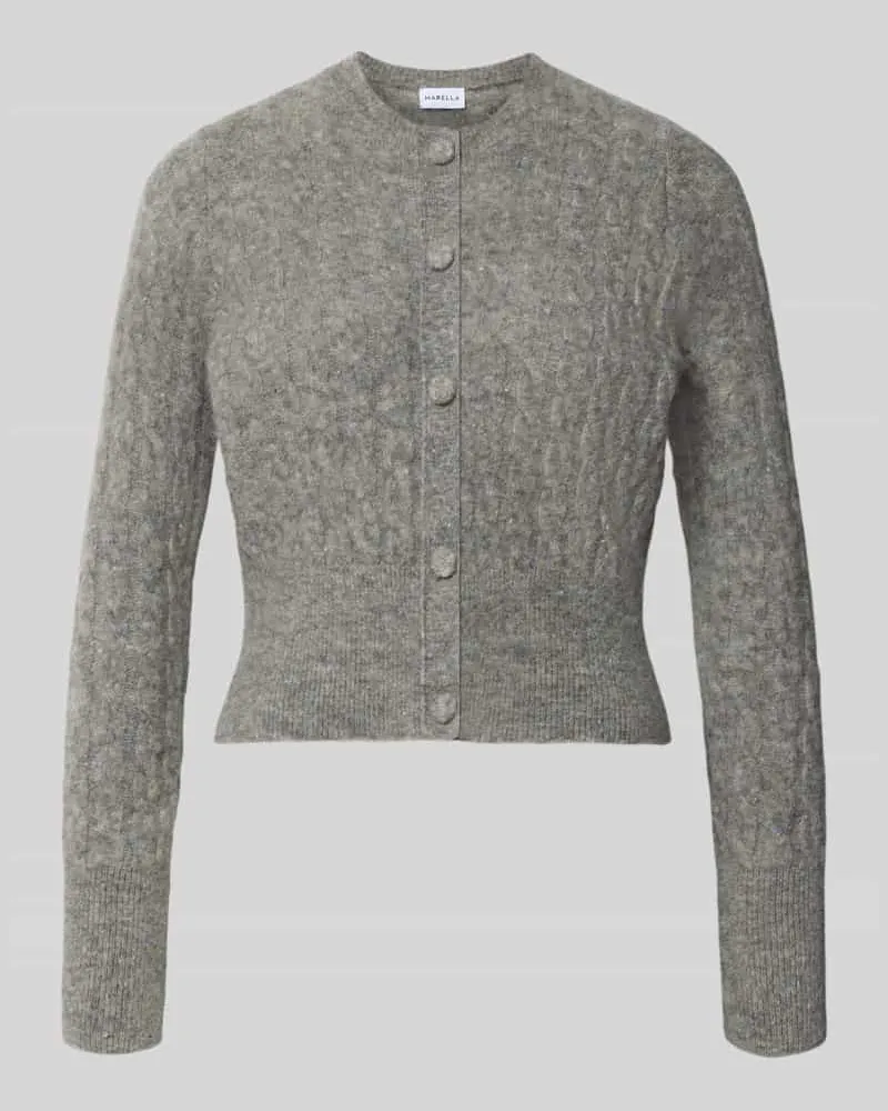 MARELLA Regular Fit Jacke aus Alpaka-Mix Modell 'Certa Hellgrau