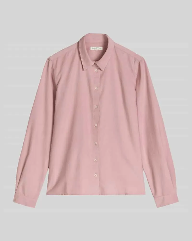 Marc O'Polo Regular Fit Langarm Bluse aus Lyocell-Baumwoll-Mix Rosa