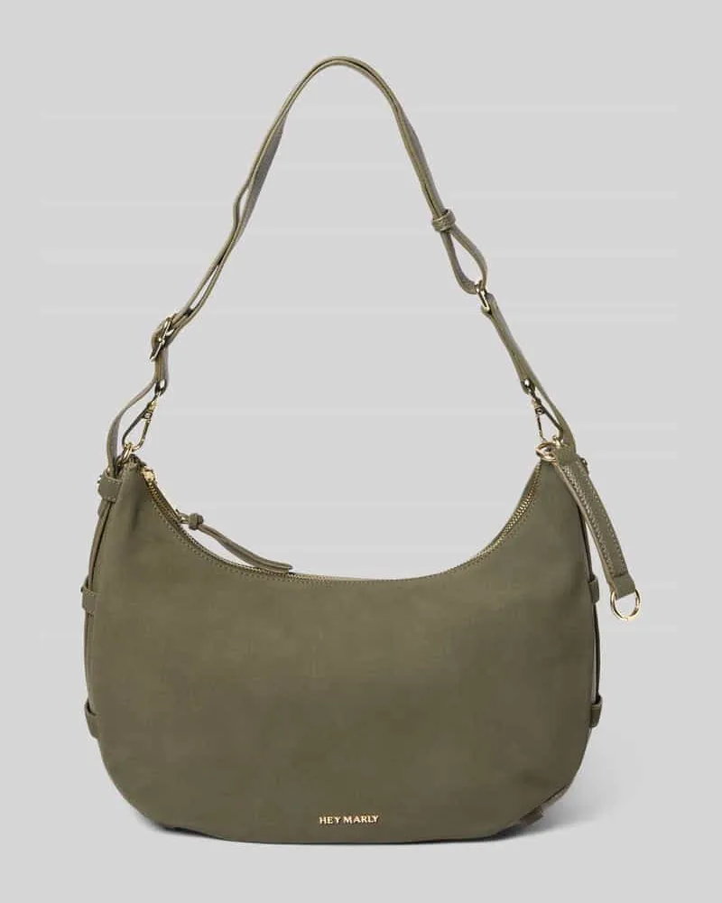 Hey Marly Handtasche aus Rindsleder Modell 'Lifetime Sister Suede Dunkelgruen