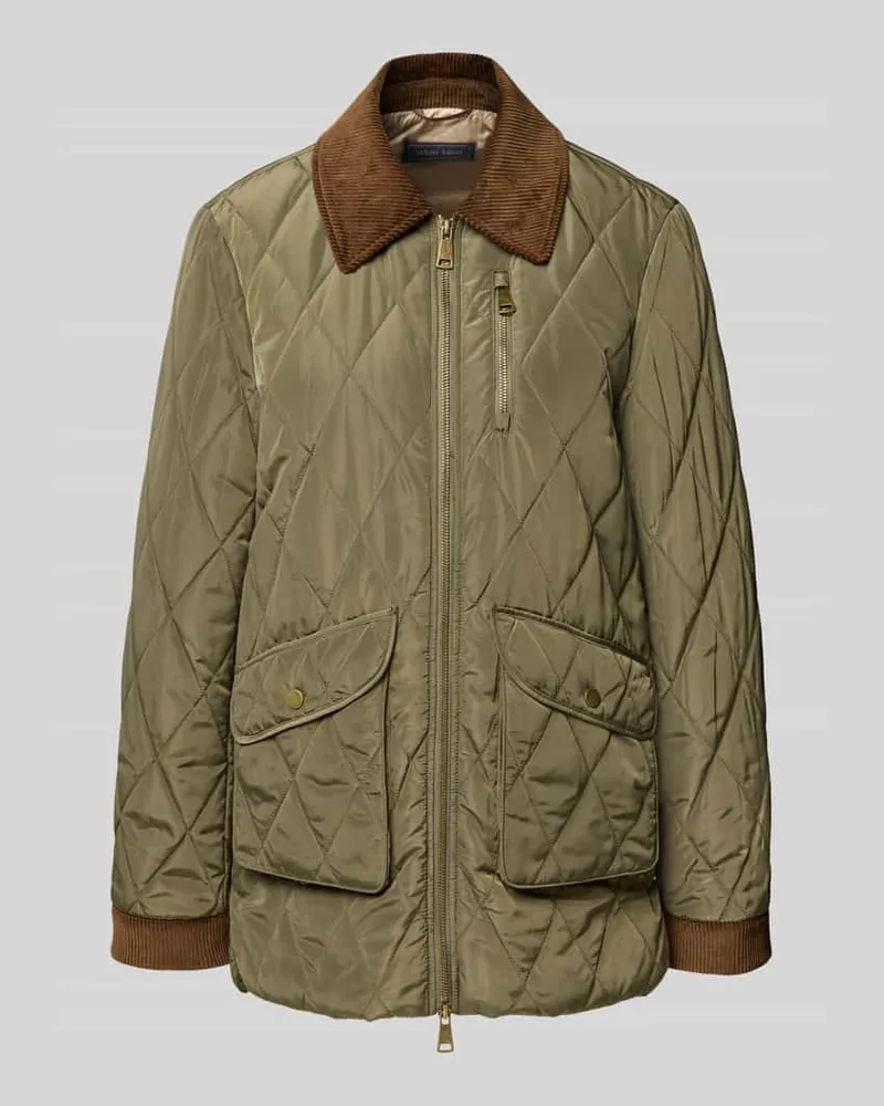 White Label Jacke mit Steppnähten Khaki