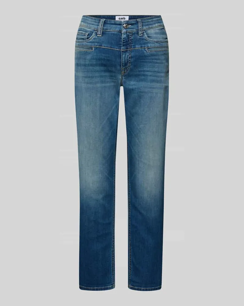 Cambio Jeans in verkürzter Passform Modell 'PEARLIE Jeansblau