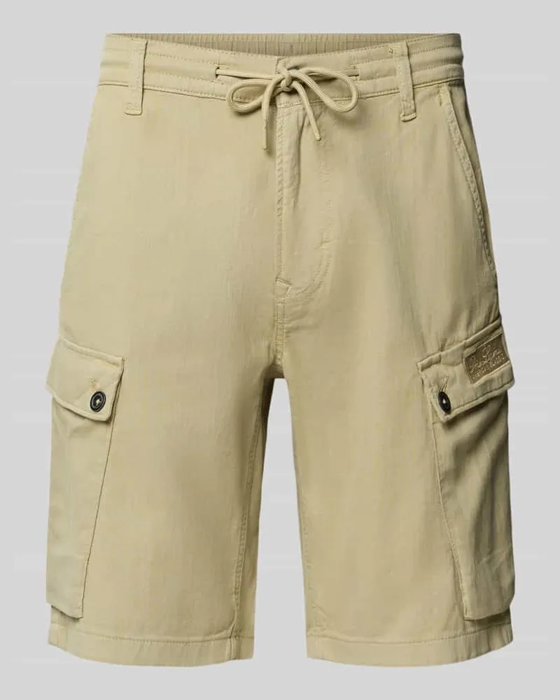PME Legend Shorts mit Cargotaschen und Tunnelzug Sand