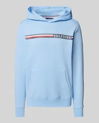 Tommy Hilfiger Hoodie mit Label-Print Hellblau