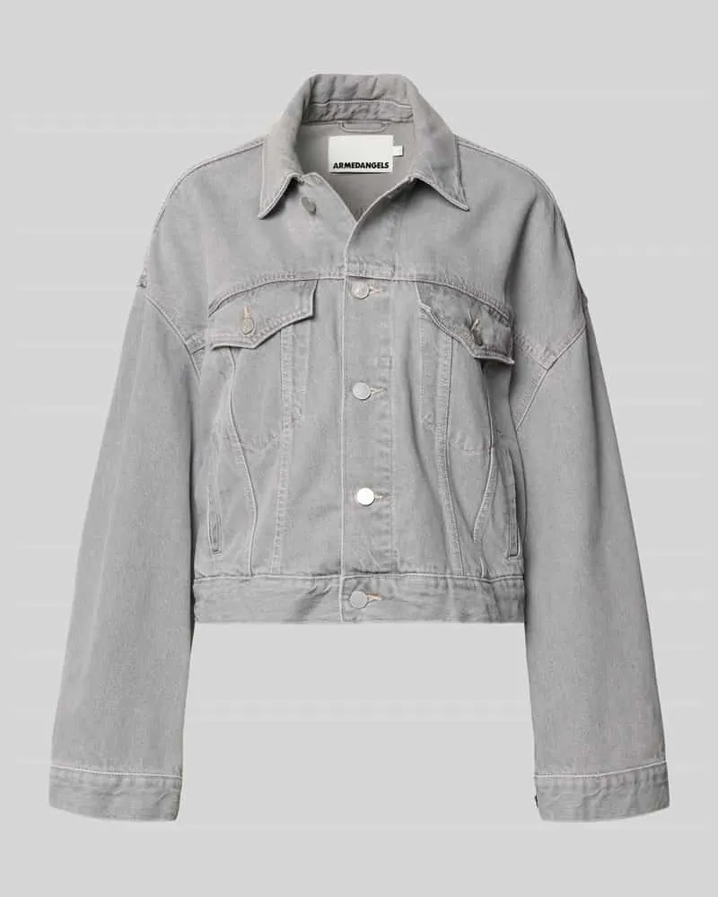 Armedangels Oversized Jeansjacke aus Lyocell-Baumwoll-Mix Modell 'PAASITHE Mittelgrau