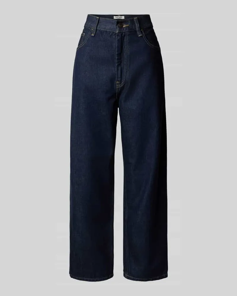 Carhartt WIP Baggy Fit Jeans mit 5-Pocket-Design Dunkelblau