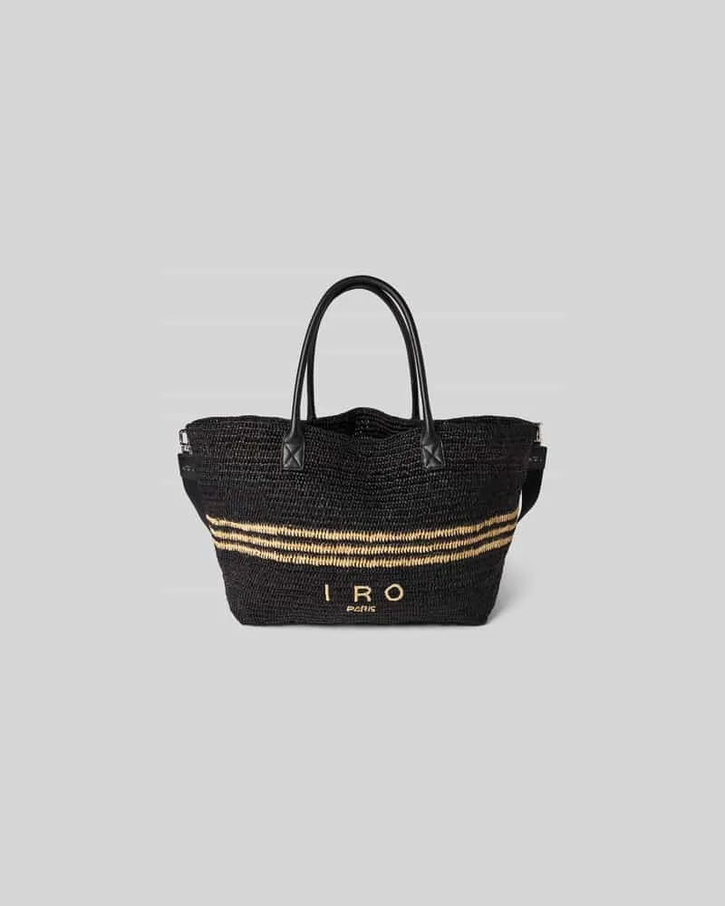 IRO Shopper aus reiner Baumwolle Black