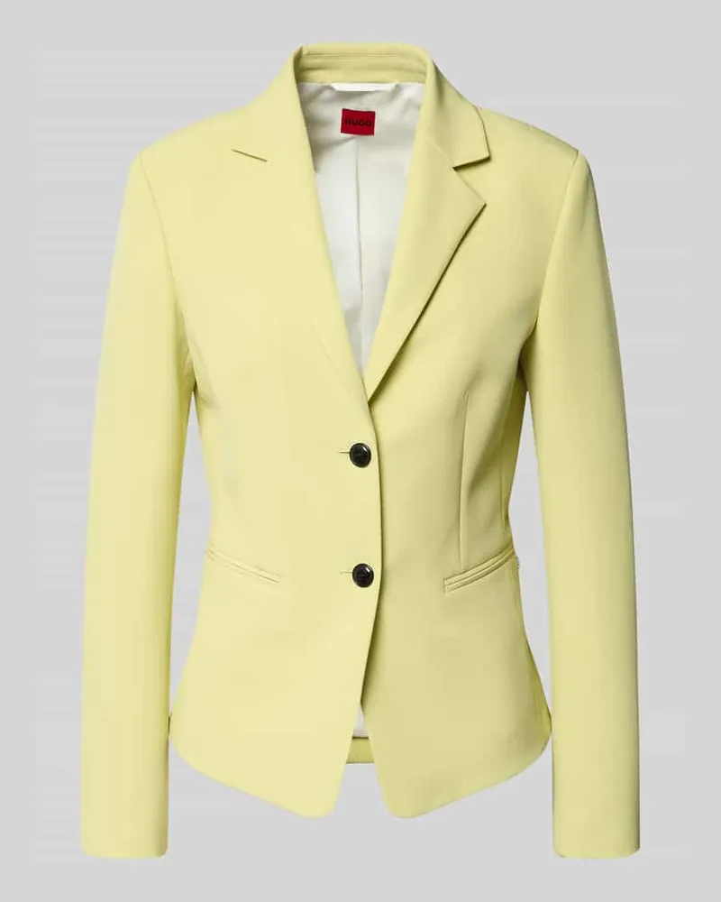 HUGO BOSS Slim Fit Kurzblazer mit Logo-Applikation Modell 'Agonia-1 Hellgruen