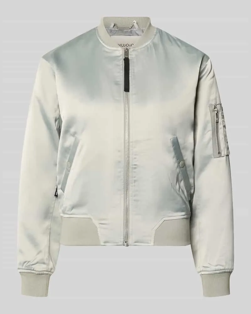 khujo Regular Fit Bomberjacke mit Stehkragen Modell 'Beth Hellgruen