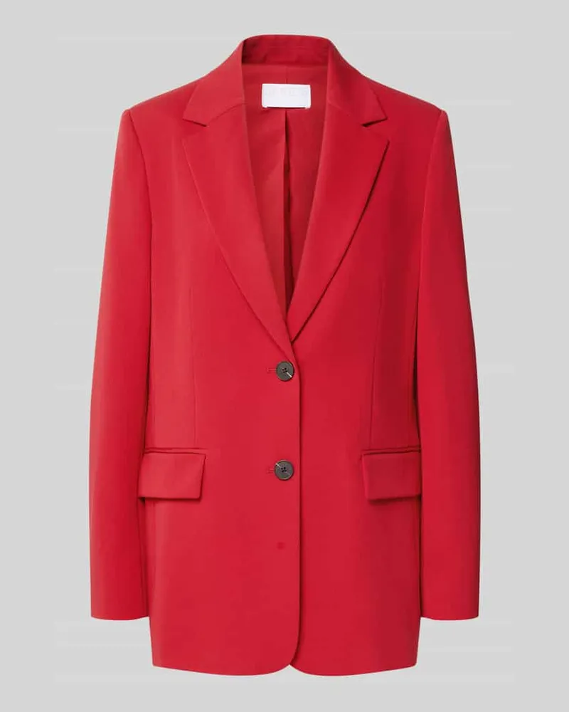 JAKE*S Regular Fit Longline Blazer mit Pattentaschen Kirsche