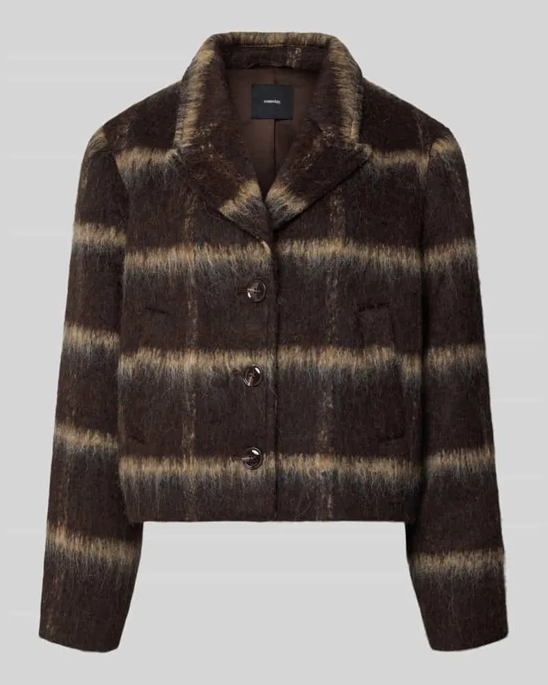 someday. Jacke aus Woll-Mix Modell 'Nakaro Mittelbraun