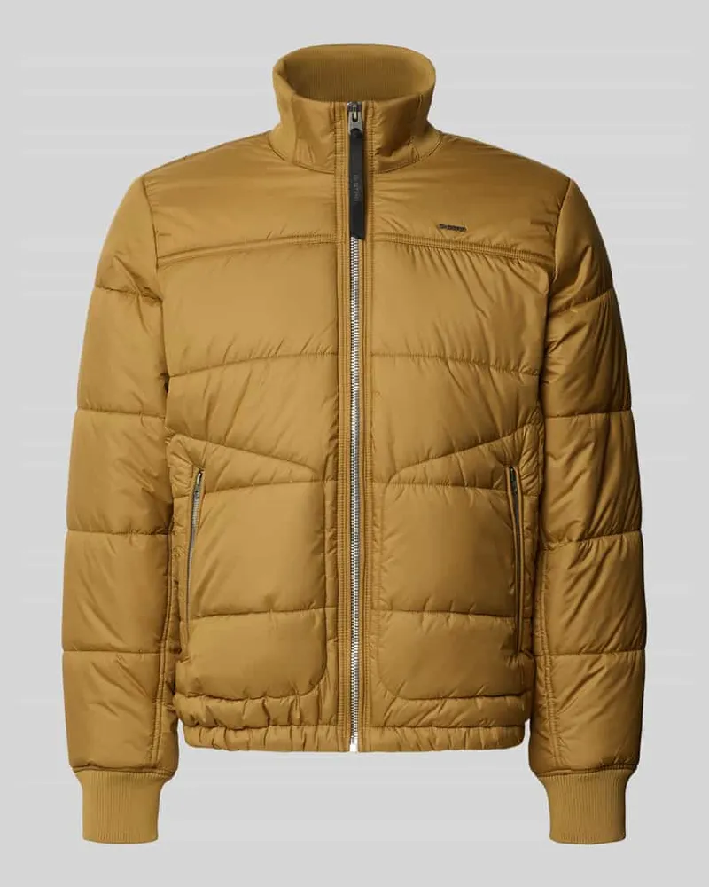G-STAR RAW Bomberjacke mit Stehkragen Modell 'Shield Mittelbraun