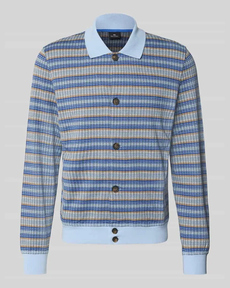 Paul Smith Strickjacke aus Baumwoll-Mix Bleu