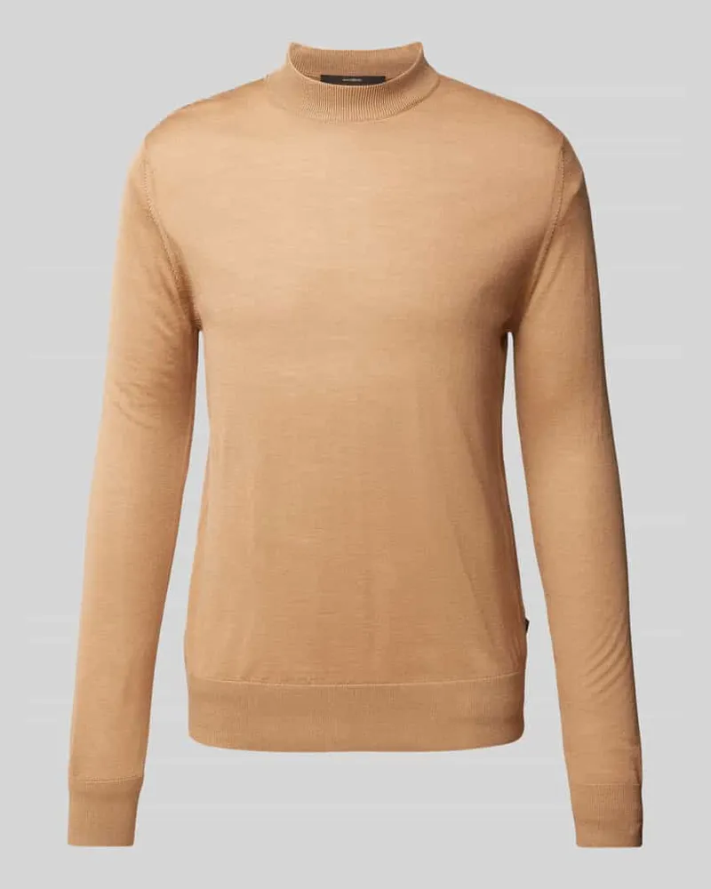 windsor. Wollpullover mit Stehkragen Modell 'Nando Camel