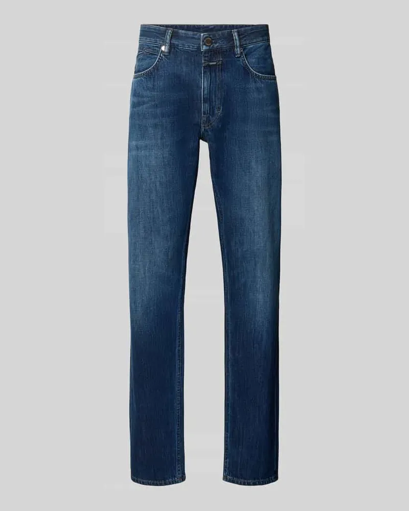 Closed Straight Fit Jeans aus reiner Baumwolle Jeansblau